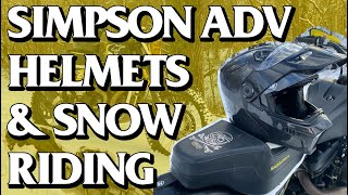 Simpson ADV Helmets & Harley Snow RIding