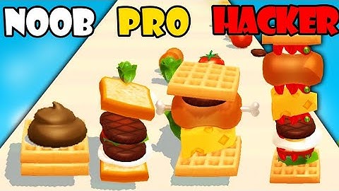 NOOB vs PRO vs HACKER - Sandwich Runner! | Gameplay Walkthrough (Android,iOS)