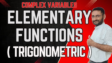 Elementary Functions | Trigonometric | Analyticity | Complex Variables | Differentiation|Maths|Btech