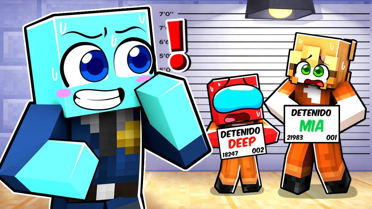 POLICÍA Awita ATRAPÓ a Sus Amigos CRIMINALES en Minecraft…