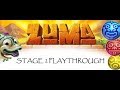 Zuma Deluxe: Stage 2 (2-1 to 2-5) Playthrough