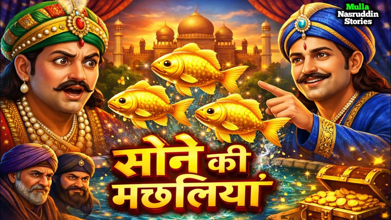 सोने कि मछलियां | अकबर बीरबल कि कहानियां | Akbar Birbal ki kahaniyan | Stories of Akbar Birbal 