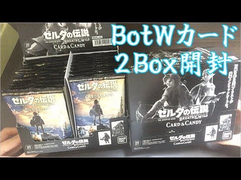 【開封動画】ゼルダの伝説BotW コレクションカード40個