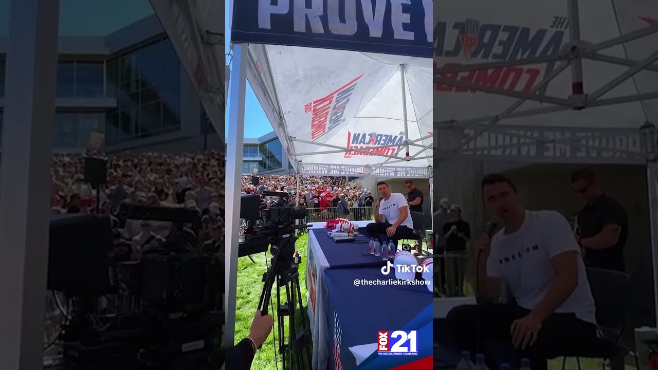 MOMENTS Before Conservative Influencer Charlie Kirk Was Shot