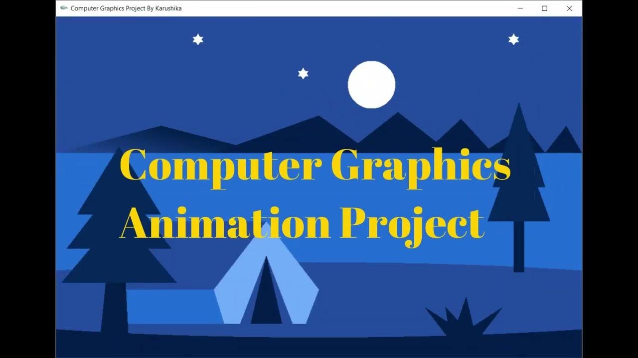Computer Graphics mini Project In C | With source code | walking Cloud ...