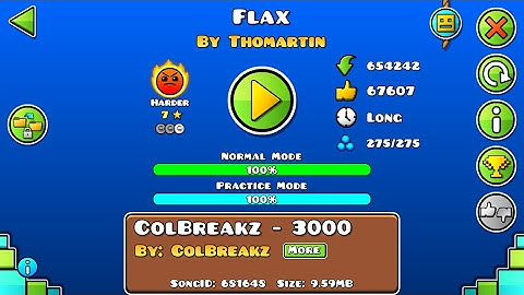 Geometry Dash: Flax by Thomartin (EPIC harder)