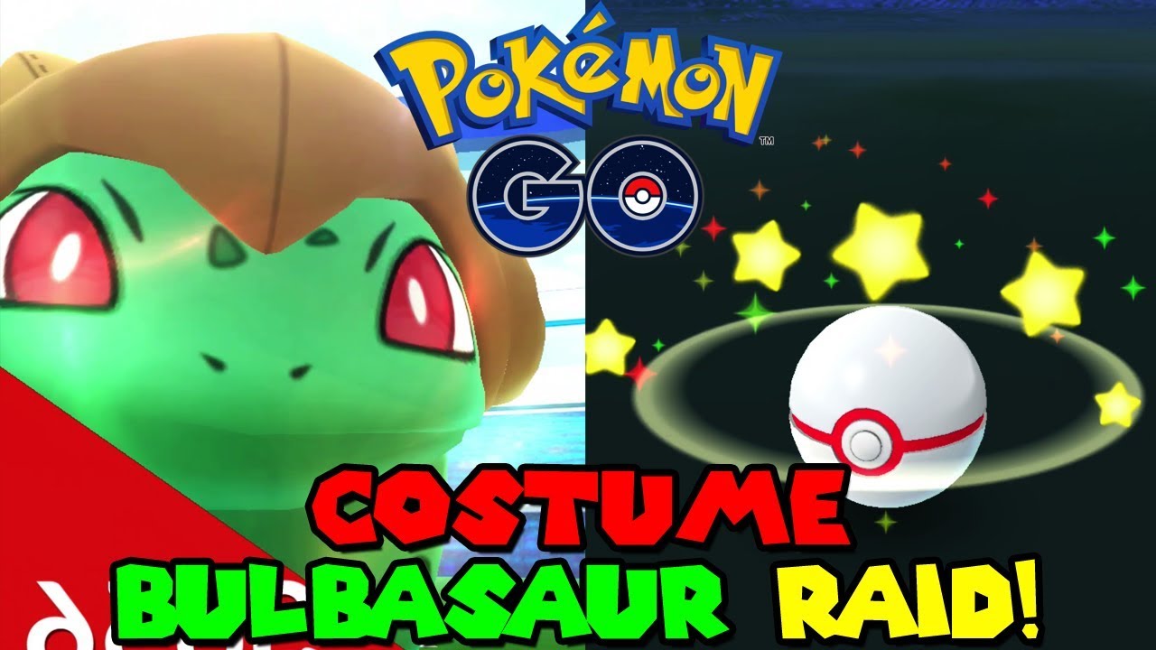 HALLOWEEN COSTUME BULBASAUR RAID IN POKEMON GO SHEDINJA COSTUME