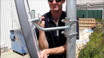 Convex Mirror Pole Installation With U-Bolts