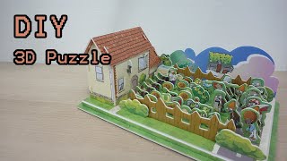 How To Make Plants vs Zombies Front-yard 3D Puzzle