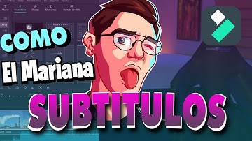 ✅COMO hacer los SUBTITULOS que usa EL MARIANA (EN FILMORA)