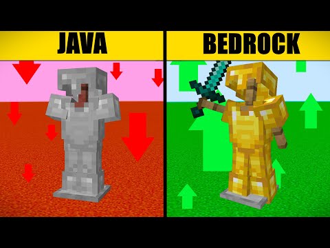 21 Differences between Minecraft Java VS Bedrock