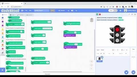 Custom Speech Commands Detection in CodeSkool Scratch: Make Alexa or Voice Command Activated Robot