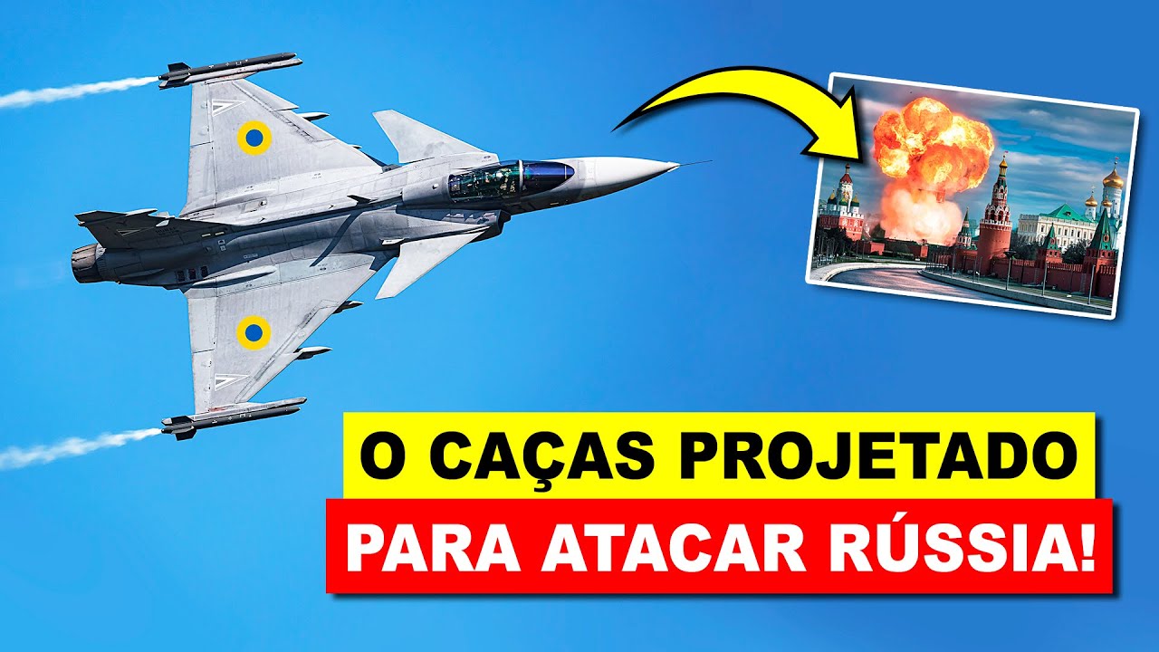 Está chegando! Ucrânia deve receber caças JAS 39 Gripen construídos para atacar a Rússia!
