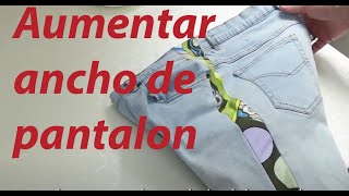 Como aumentar de ancho a un pantalon//increase the width of a pant//die Weite einer Hose vergrößern
