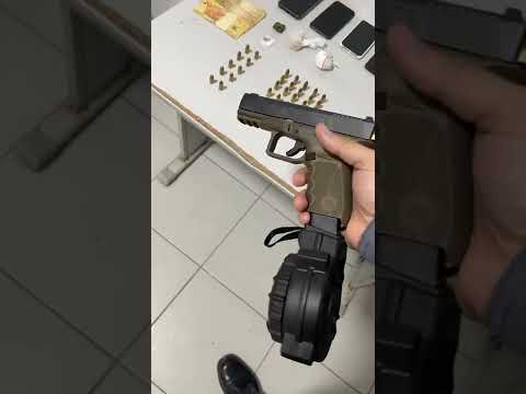 Pistola com seletor de rajada