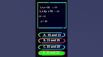 Asha has only ₹1 and ₹2 coins with her. If the total number of coins#shorts