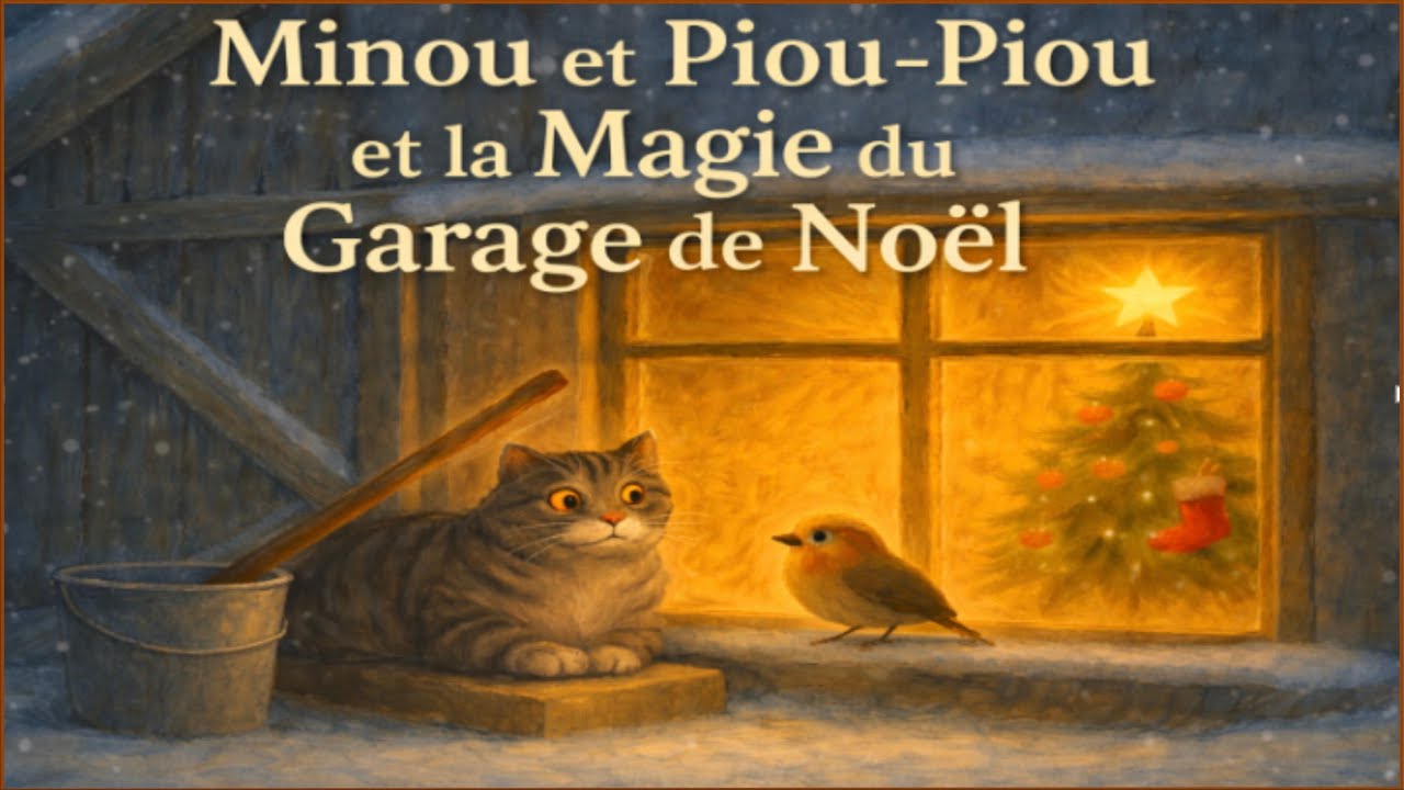 Minou et Piou-Piou et la Magie du Garage de Noël 🐈🐥