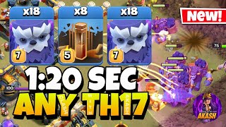 Celebrity TH17 Yeti Attack With 8 Earthquake Spell | Best TH17 Attack Strategy in Clash of Clans π₯ Profile