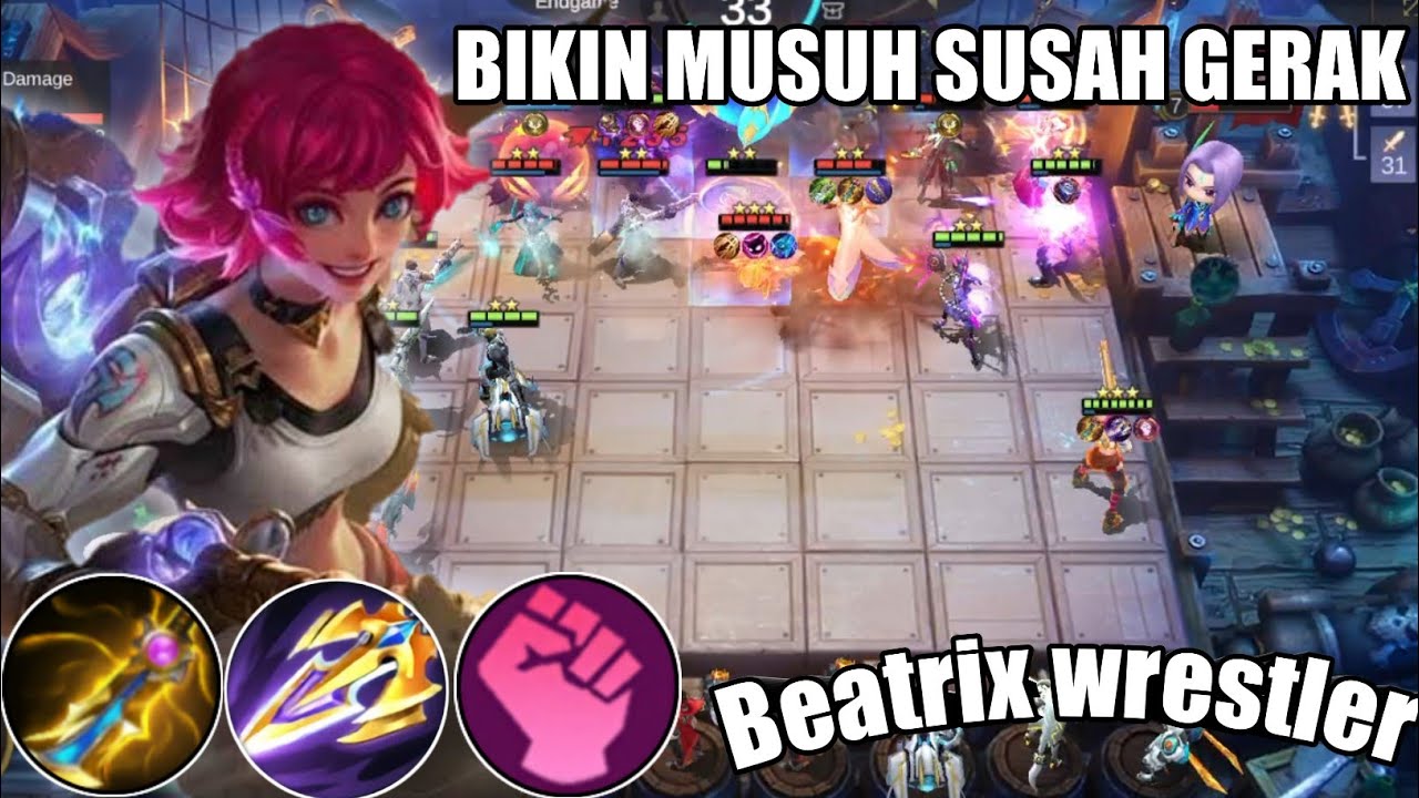 magic chess combo bikin musuh susah gerak Beatrix wrestler