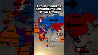 Is your country's political ideology left or right wing #country #politics #map #mapping