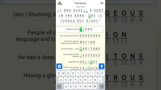 Figgerits Elementary 55 | Hitapps Inc | Word Puzzle Game #figgerits #wordgames #extravaganza Details