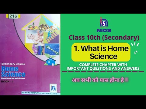NIOS CLASS 10TH HOME SCIENCE CHAPTER 10 QUESTION ANSWER visual data 5
