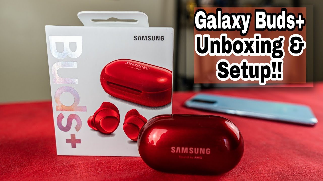 Samsung Galaxy Buds+ Unboxing & Setup!! [Red] - YouTube