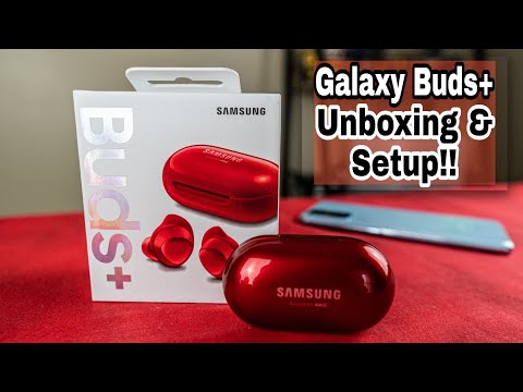 Samsung Galaxy Buds+ Unboxing & Setup!! [Red] - YouTube