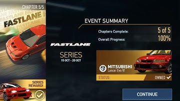 Need For Speed No Limits Mitsubishi Lancer EVO VI FASTLANE Event Chapter 5 Triumph Gameplay