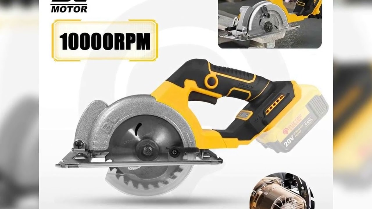 A must-have product! EGOD 5 Inch Brushless Electric Circular Saw Lithium Battery Powered Handheld