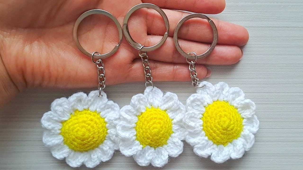¡Llaveros a Crochet! Te Encantará Tejer Fácil y Rápido/Tutorial de Llaveros/Amazing Easy Crochet🌼