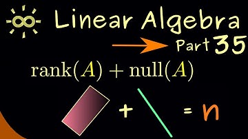Linear Algebra 35 | Rank-Nullity Theorem [dark version]