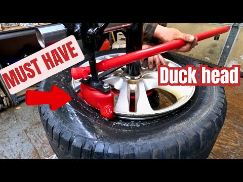MUST HAVE DIY Duck Head  attachment for a harbor freight / Princess Auto manual tire changer