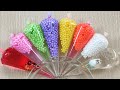 【音フェチ】 絞り袋でスライムを作る, 発泡スチロールからスライムをサクサクにする方法の手順 Piping Bags Slime ASMR #AsmrSlime