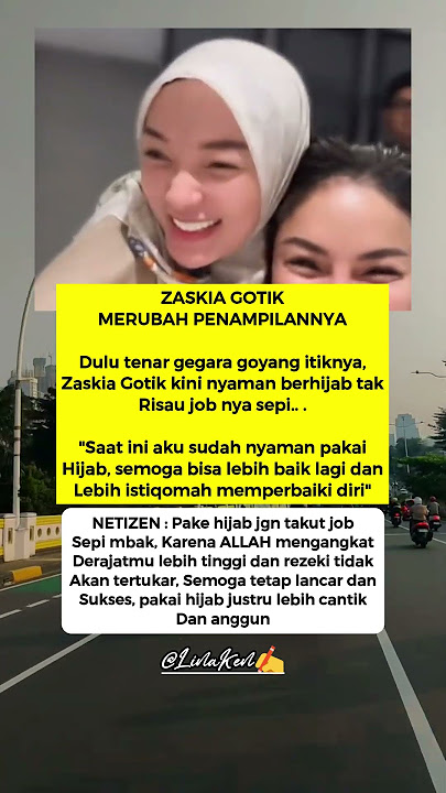 Zaskia Gotik tampil beda sekarang 😱😱