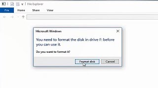 How to Repair USB Pen Drive "You need to format the disk in drive before you can use it