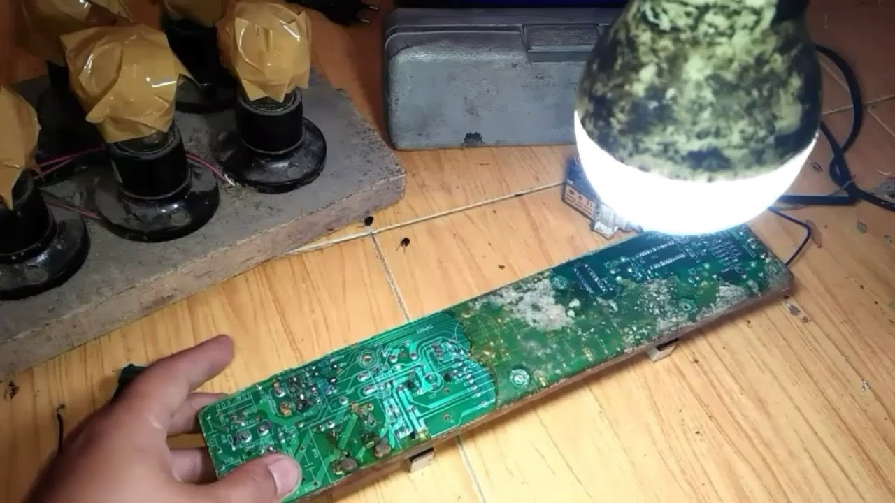 Modul sharp output water inlet dan drain bermasalah