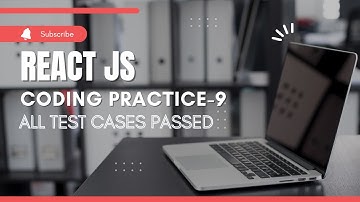 CCBP | React JS | Coding Practice - 9 | All Test Cases Passed