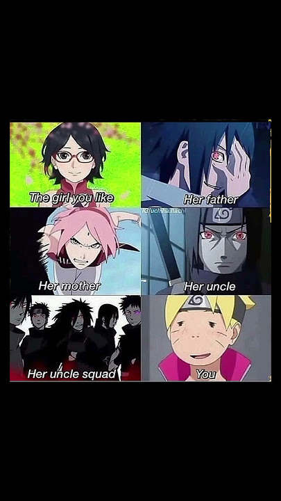 SARADA LOVE BORUTO BUT SARADA FAMILY AND BORUTO 😅