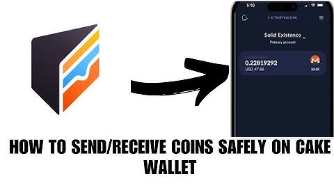 How to send/receive token on cake wallet