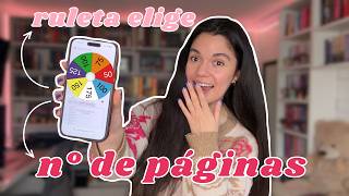 una ruleta elige cuánto leo🌸📖 (vlog de lectura sin spoilers)
