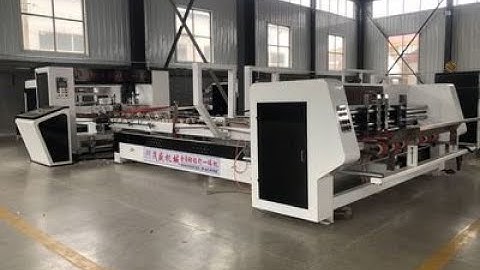 Full automatic corrugated box gluing machine