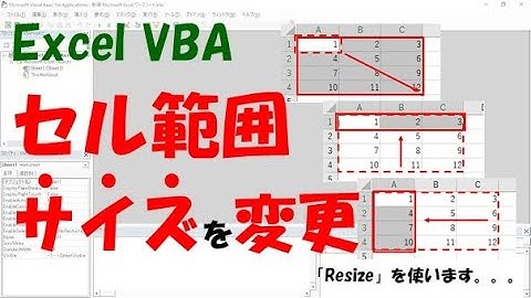 【VBA】Rangeで取得した範囲を変更する【Resizeを使います】