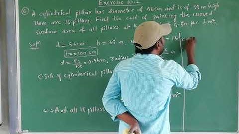 9th Maths, Chapter 10 :Surface Areas and Volume, Exercise 10.2 (part 2)