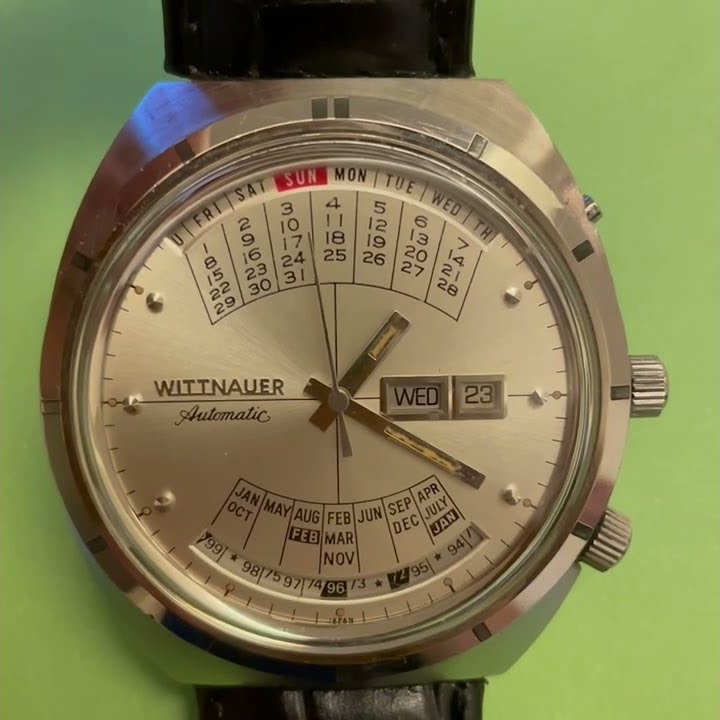 Wittnauer 2000 DayDate Automatic Watch with Perpetual Calendar Time