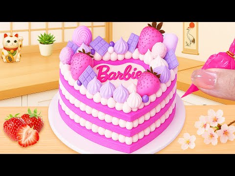 🎀 Barbie Heart Cake | バービーハートケーキ | Sweet Japan