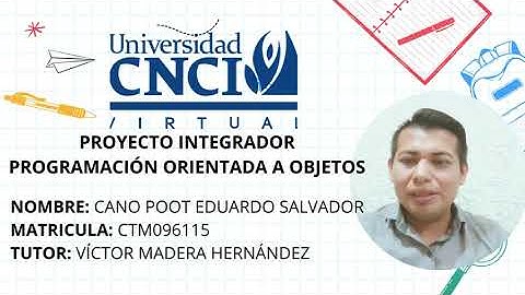 PROYECTO INTEGRADOR-PROGRAMACION ORIENTADA A OBJETOS CNCI