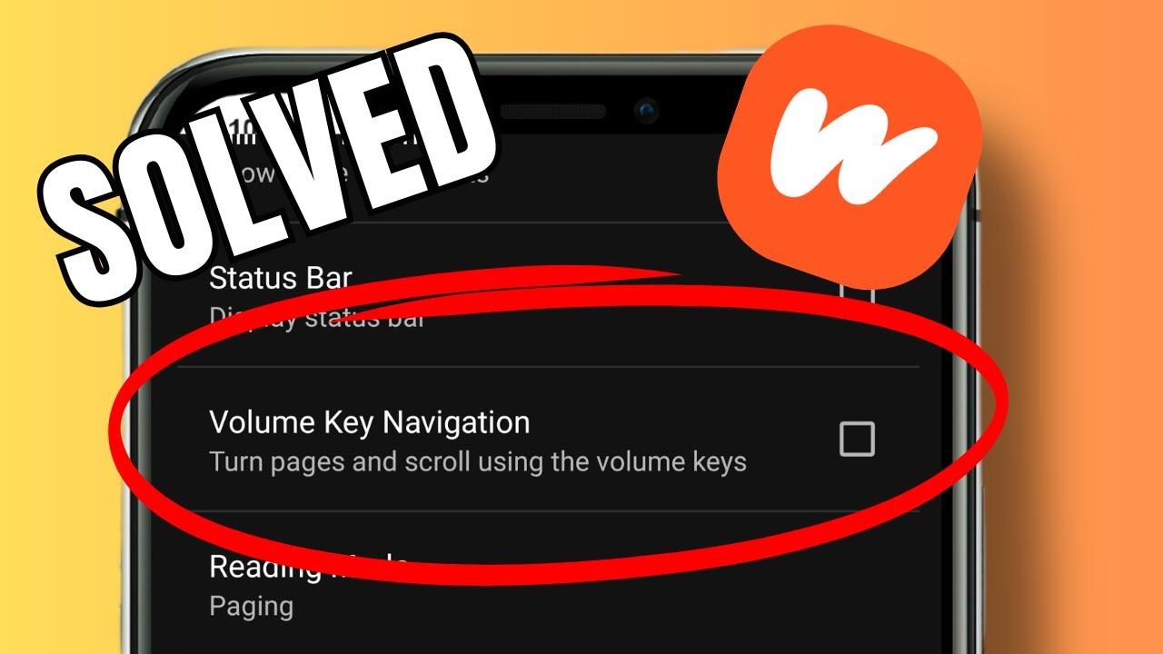 How to activate the volume key scrolling feature in Wattpad - YouTube