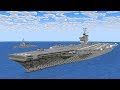 Minecraft Aircraft Carrier Launch F/A-18 Fighter Jet Animation