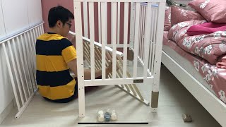 Fixing Up Our First Baby Cot